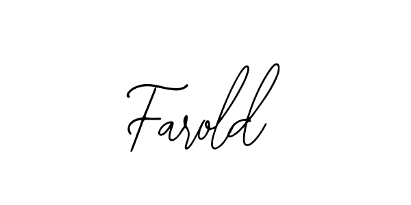Use a signature maker to create a handwritten signature online. With this signature software, you can design (Bearetta-2O07w) your own signature for name Farold. Farold signature style 12 images and pictures png