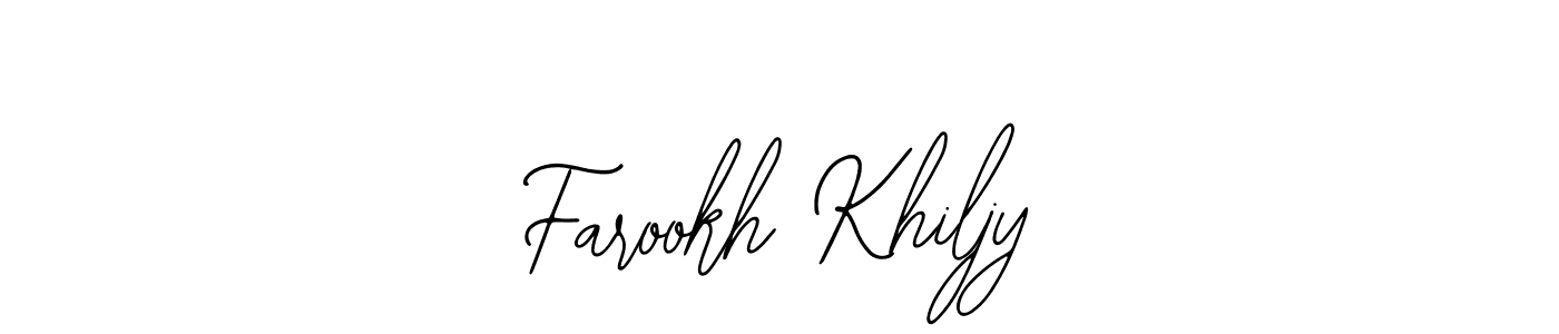 How to Draw Farookh Khiljy signature style? Bearetta-2O07w is a latest design signature styles for name Farookh Khiljy. Farookh Khiljy signature style 12 images and pictures png