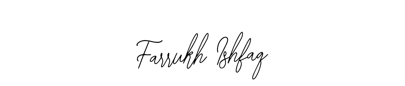 You should practise on your own different ways (Bearetta-2O07w) to write your name (Farrukh Ishfaq) in signature. don't let someone else do it for you. Farrukh Ishfaq signature style 12 images and pictures png