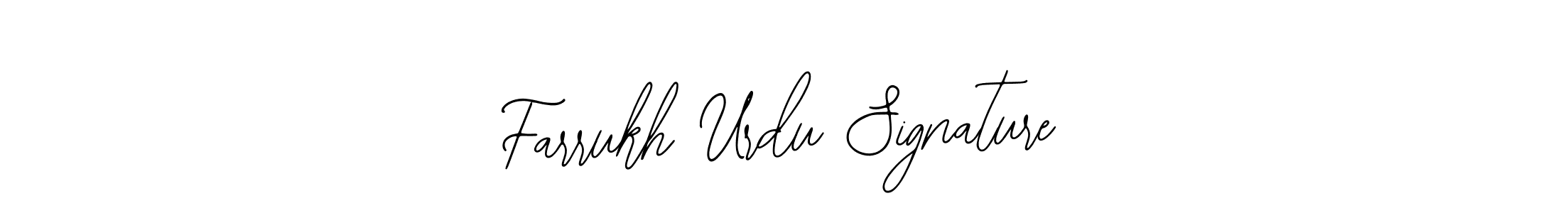 How to Draw Farrukh Urdu Signature signature style? Bearetta-2O07w is a latest design signature styles for name Farrukh Urdu Signature. Farrukh Urdu Signature signature style 12 images and pictures png