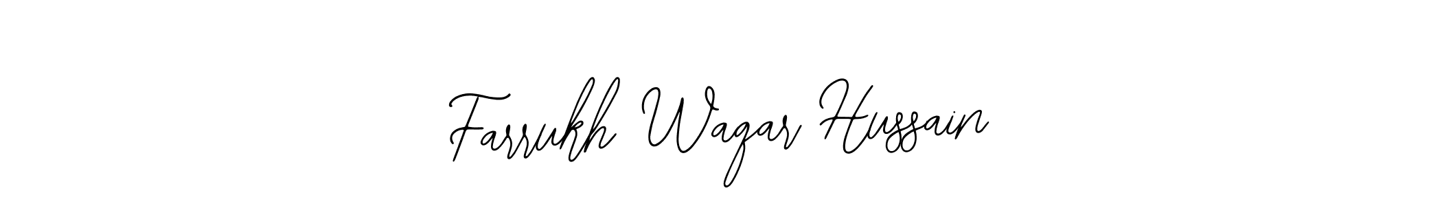 You can use this online signature creator to create a handwritten signature for the name Farrukh Waqar Hussain. This is the best online autograph maker. Farrukh Waqar Hussain signature style 12 images and pictures png