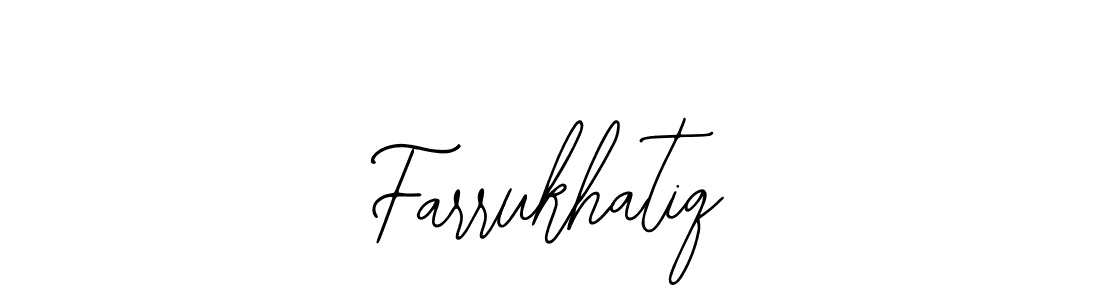 Design your own signature with our free online signature maker. With this signature software, you can create a handwritten (Bearetta-2O07w) signature for name Farrukhatiq. Farrukhatiq signature style 12 images and pictures png