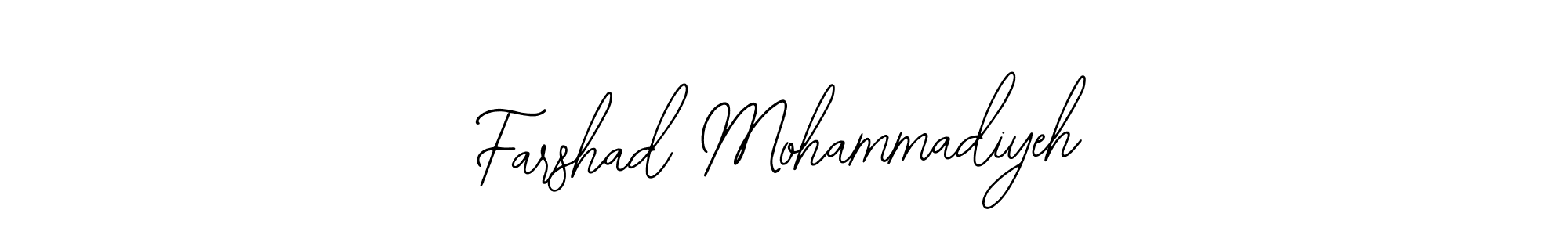 Similarly Bearetta-2O07w is the best handwritten signature design. Signature creator online .You can use it as an online autograph creator for name Farshad Mohammadiyeh. Farshad Mohammadiyeh signature style 12 images and pictures png