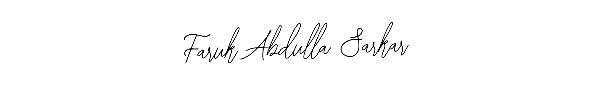 How to make Faruk Abdulla Sarkar name signature. Use Bearetta-2O07w style for creating short signs online. This is the latest handwritten sign. Faruk Abdulla Sarkar signature style 12 images and pictures png