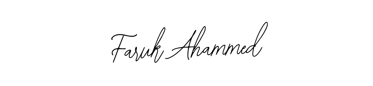 Make a short Faruk Ahammed signature style. Manage your documents anywhere anytime using Bearetta-2O07w. Create and add eSignatures, submit forms, share and send files easily. Faruk Ahammed signature style 12 images and pictures png