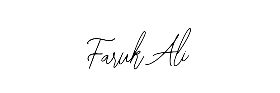 Use a signature maker to create a handwritten signature online. With this signature software, you can design (Bearetta-2O07w) your own signature for name Faruk Ali. Faruk Ali signature style 12 images and pictures png