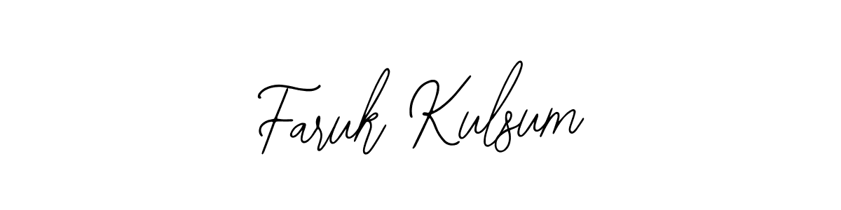 if you are searching for the best signature style for your name Faruk Kulsum. so please give up your signature search. here we have designed multiple signature styles  using Bearetta-2O07w. Faruk Kulsum signature style 12 images and pictures png
