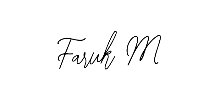 It looks lik you need a new signature style for name Faruk M. Design unique handwritten (Bearetta-2O07w) signature with our free signature maker in just a few clicks. Faruk M signature style 12 images and pictures png