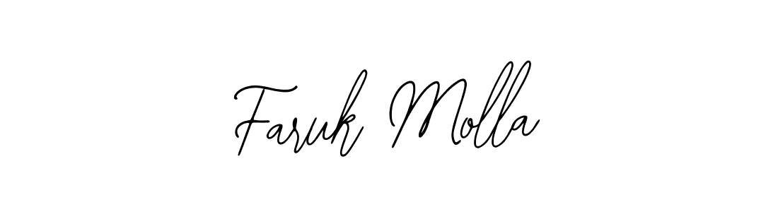 How to make Faruk Molla name signature. Use Bearetta-2O07w style for creating short signs online. This is the latest handwritten sign. Faruk Molla signature style 12 images and pictures png