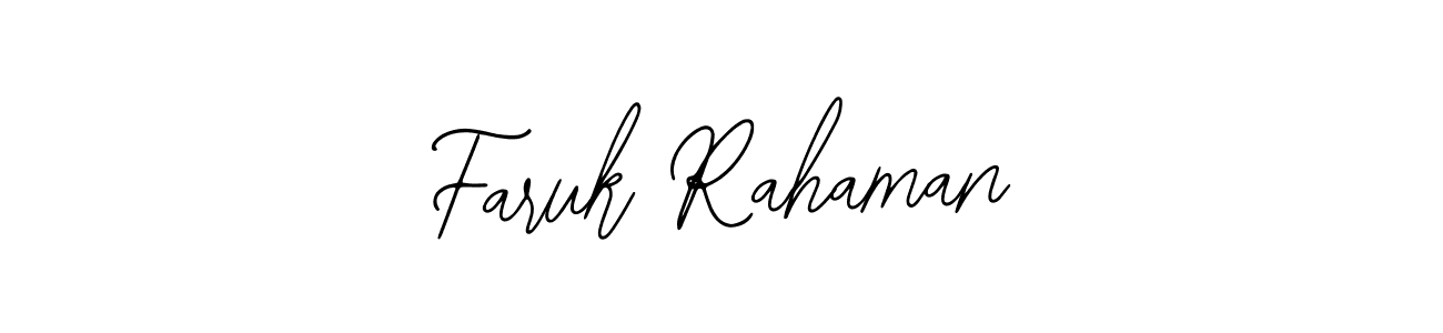 It looks lik you need a new signature style for name Faruk Rahaman. Design unique handwritten (Bearetta-2O07w) signature with our free signature maker in just a few clicks. Faruk Rahaman signature style 12 images and pictures png