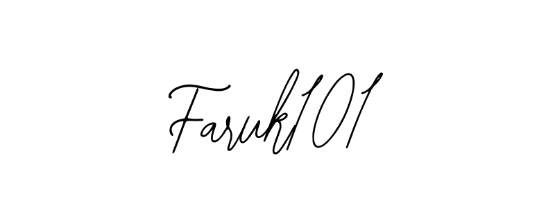 Create a beautiful signature design for name Faruk101. With this signature (Bearetta-2O07w) fonts, you can make a handwritten signature for free. Faruk101 signature style 12 images and pictures png