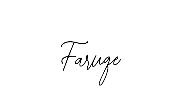 Design your own signature with our free online signature maker. With this signature software, you can create a handwritten (Bearetta-2O07w) signature for name Faruqe. Faruqe signature style 12 images and pictures png