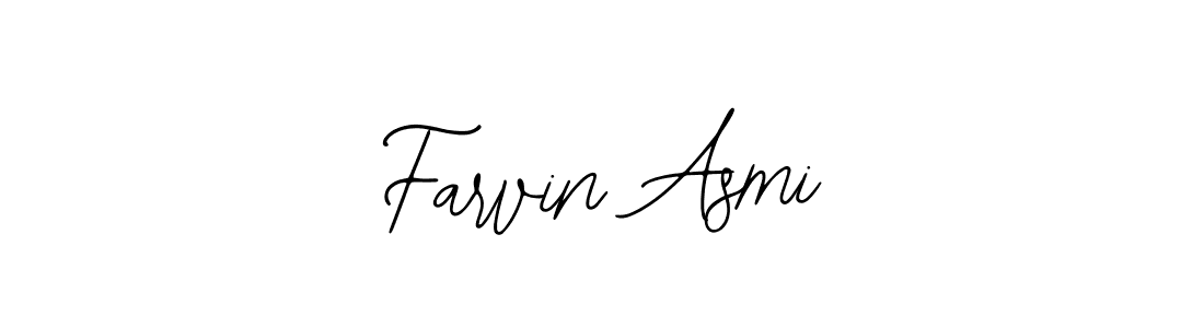 Use a signature maker to create a handwritten signature online. With this signature software, you can design (Bearetta-2O07w) your own signature for name Farvin Asmi. Farvin Asmi signature style 12 images and pictures png