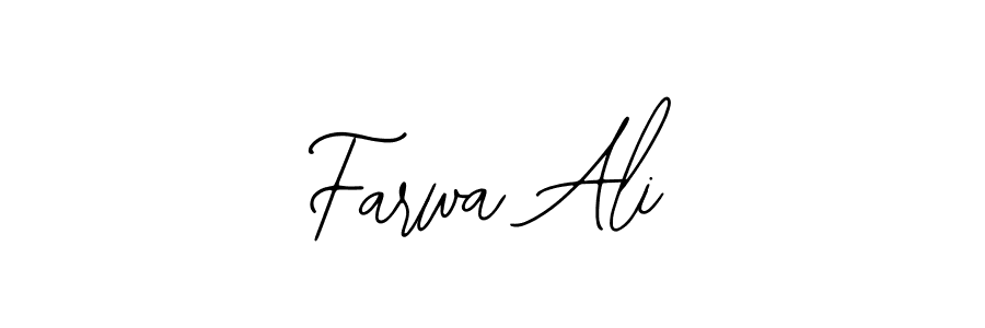 Also You can easily find your signature by using the search form. We will create Farwa Ali name handwritten signature images for you free of cost using Bearetta-2O07w sign style. Farwa Ali signature style 12 images and pictures png