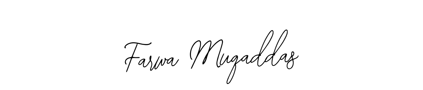 Farwa Muqaddas stylish signature style. Best Handwritten Sign (Bearetta-2O07w) for my name. Handwritten Signature Collection Ideas for my name Farwa Muqaddas. Farwa Muqaddas signature style 12 images and pictures png