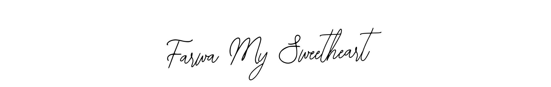 Also You can easily find your signature by using the search form. We will create Farwa My Sweetheart name handwritten signature images for you free of cost using Bearetta-2O07w sign style. Farwa My Sweetheart signature style 12 images and pictures png
