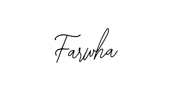 if you are searching for the best signature style for your name Farwha. so please give up your signature search. here we have designed multiple signature styles  using Bearetta-2O07w. Farwha signature style 12 images and pictures png