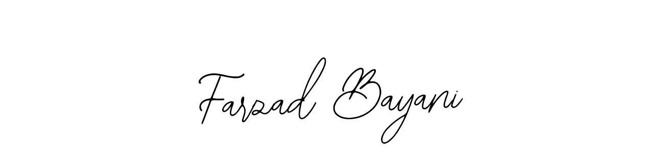 Use a signature maker to create a handwritten signature online. With this signature software, you can design (Bearetta-2O07w) your own signature for name Farzad Bayani. Farzad Bayani signature style 12 images and pictures png