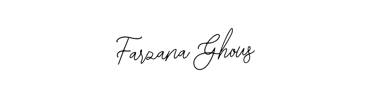 Also You can easily find your signature by using the search form. We will create Farzana Ghous name handwritten signature images for you free of cost using Bearetta-2O07w sign style. Farzana Ghous signature style 12 images and pictures png