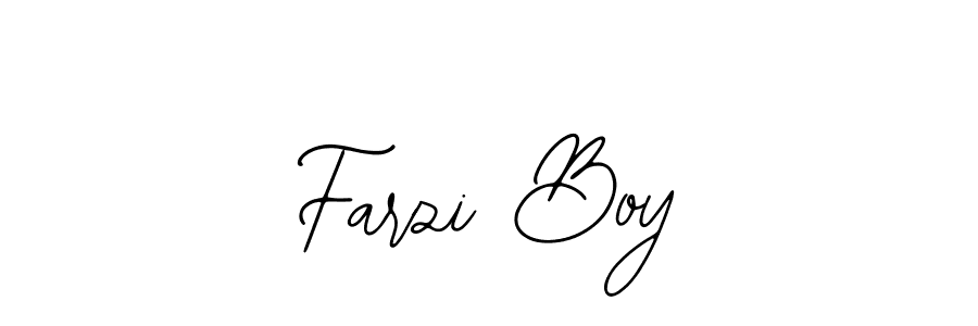 How to make Farzi Boy name signature. Use Bearetta-2O07w style for creating short signs online. This is the latest handwritten sign. Farzi Boy signature style 12 images and pictures png