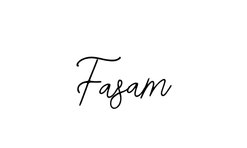 Use a signature maker to create a handwritten signature online. With this signature software, you can design (Bearetta-2O07w) your own signature for name Fasam. Fasam signature style 12 images and pictures png