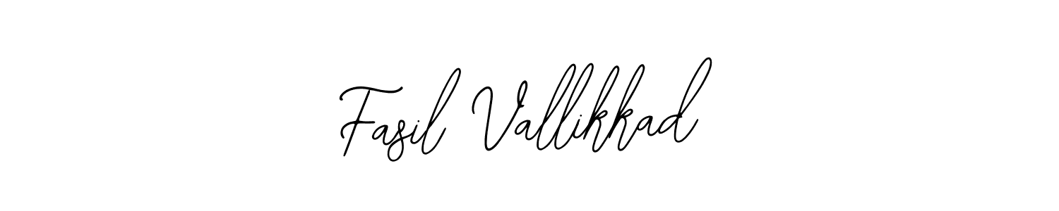 Fasil Vallikkad stylish signature style. Best Handwritten Sign (Bearetta-2O07w) for my name. Handwritten Signature Collection Ideas for my name Fasil Vallikkad. Fasil Vallikkad signature style 12 images and pictures png