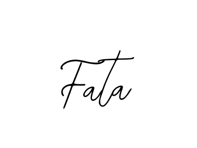 Design your own signature with our free online signature maker. With this signature software, you can create a handwritten (Bearetta-2O07w) signature for name Fata. Fata signature style 12 images and pictures png