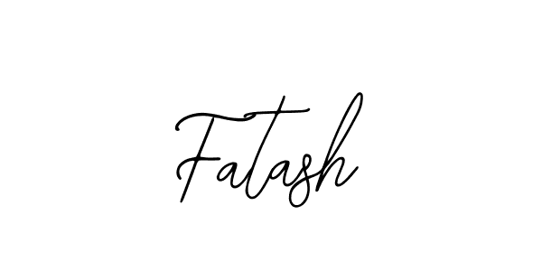 Use a signature maker to create a handwritten signature online. With this signature software, you can design (Bearetta-2O07w) your own signature for name Fatash. Fatash signature style 12 images and pictures png