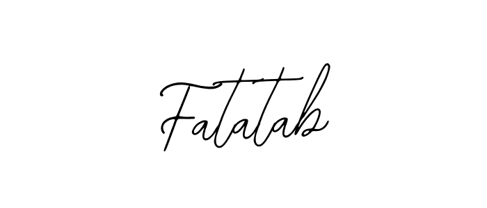 It looks lik you need a new signature style for name Fatatab. Design unique handwritten (Bearetta-2O07w) signature with our free signature maker in just a few clicks. Fatatab signature style 12 images and pictures png