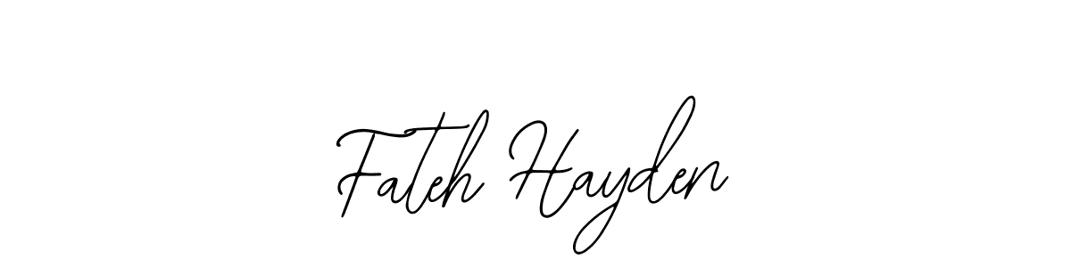 How to make Fateh Hayden name signature. Use Bearetta-2O07w style for creating short signs online. This is the latest handwritten sign. Fateh Hayden signature style 12 images and pictures png