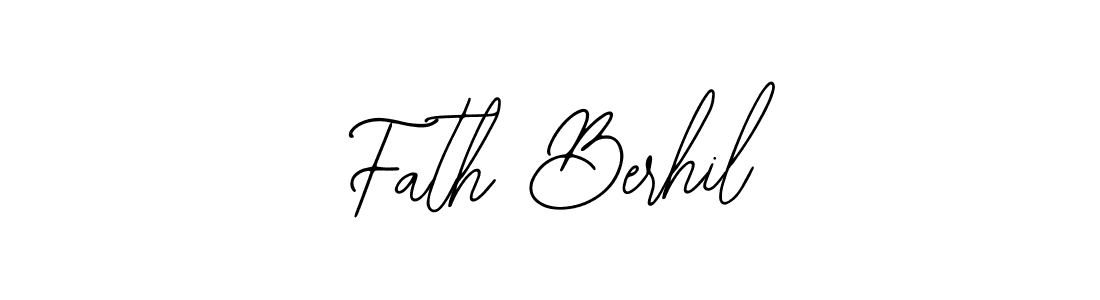 The best way (Bearetta-2O07w) to make a short signature is to pick only two or three words in your name. The name Fath Berhil include a total of six letters. For converting this name. Fath Berhil signature style 12 images and pictures png