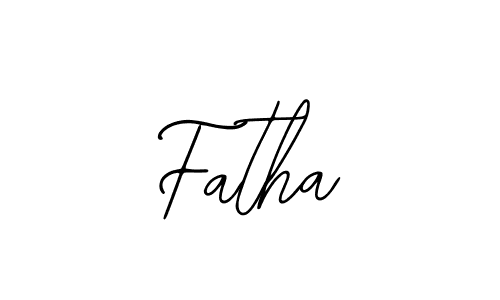You should practise on your own different ways (Bearetta-2O07w) to write your name (Fatha) in signature. don't let someone else do it for you. Fatha signature style 12 images and pictures png