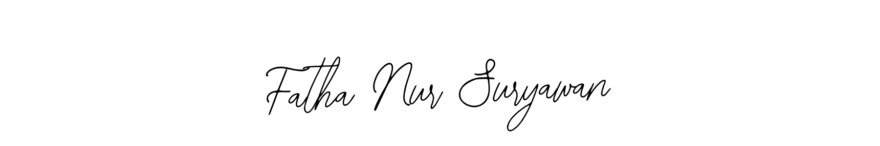 Similarly Bearetta-2O07w is the best handwritten signature design. Signature creator online .You can use it as an online autograph creator for name Fatha Nur Suryawan. Fatha Nur Suryawan signature style 12 images and pictures png