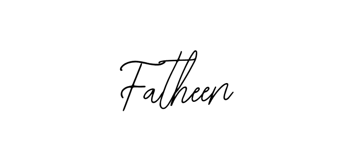 You should practise on your own different ways (Bearetta-2O07w) to write your name (Fatheen) in signature. don't let someone else do it for you. Fatheen signature style 12 images and pictures png