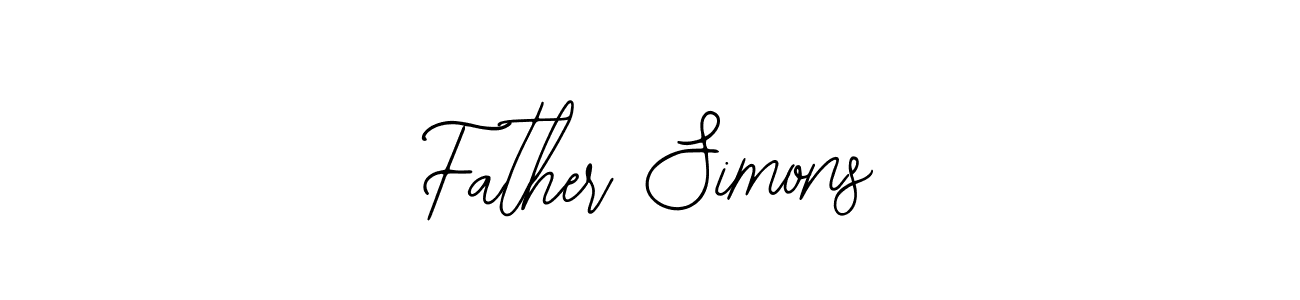 It looks lik you need a new signature style for name Father Simons. Design unique handwritten (Bearetta-2O07w) signature with our free signature maker in just a few clicks. Father Simons signature style 12 images and pictures png