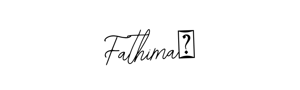 Make a beautiful signature design for name Fathima￼. With this signature (Bearetta-2O07w) style, you can create a handwritten signature for free. Fathima￼ signature style 12 images and pictures png