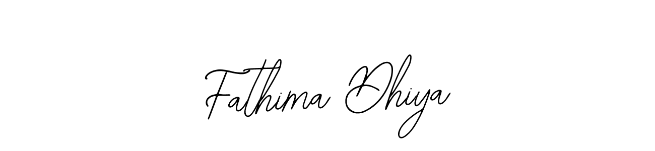 How to make Fathima Dhiya signature? Bearetta-2O07w is a professional autograph style. Create handwritten signature for Fathima Dhiya name. Fathima Dhiya signature style 12 images and pictures png