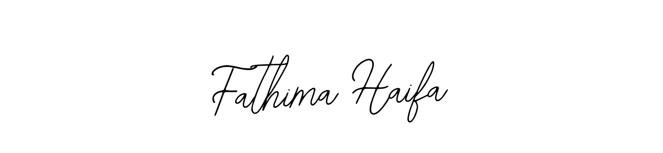 Design your own signature with our free online signature maker. With this signature software, you can create a handwritten (Bearetta-2O07w) signature for name Fathima Haifa. Fathima Haifa signature style 12 images and pictures png