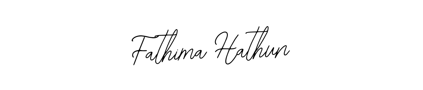 Use a signature maker to create a handwritten signature online. With this signature software, you can design (Bearetta-2O07w) your own signature for name Fathima Hathun. Fathima Hathun signature style 12 images and pictures png