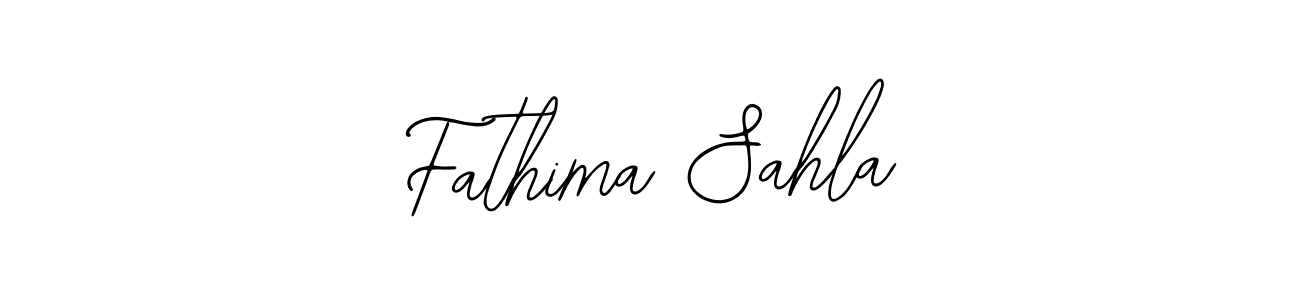 Also You can easily find your signature by using the search form. We will create Fathima Sahla name handwritten signature images for you free of cost using Bearetta-2O07w sign style. Fathima Sahla signature style 12 images and pictures png