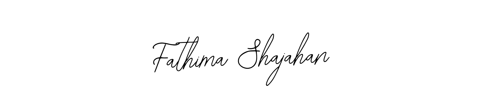 How to make Fathima Shajahan signature? Bearetta-2O07w is a professional autograph style. Create handwritten signature for Fathima Shajahan name. Fathima Shajahan signature style 12 images and pictures png