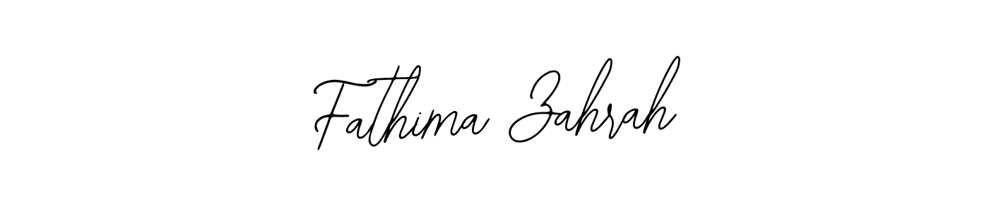 Design your own signature with our free online signature maker. With this signature software, you can create a handwritten (Bearetta-2O07w) signature for name Fathima Zahrah. Fathima Zahrah signature style 12 images and pictures png