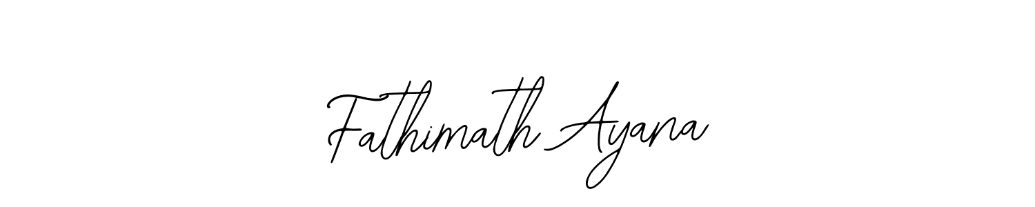 Design your own signature with our free online signature maker. With this signature software, you can create a handwritten (Bearetta-2O07w) signature for name Fathimath Ayana. Fathimath Ayana signature style 12 images and pictures png
