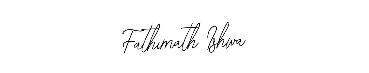 Also You can easily find your signature by using the search form. We will create Fathimath Ishwa name handwritten signature images for you free of cost using Bearetta-2O07w sign style. Fathimath Ishwa signature style 12 images and pictures png