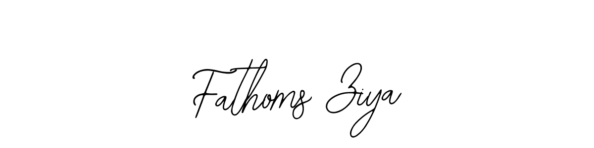 Similarly Bearetta-2O07w is the best handwritten signature design. Signature creator online .You can use it as an online autograph creator for name Fathoms Ziya. Fathoms Ziya signature style 12 images and pictures png