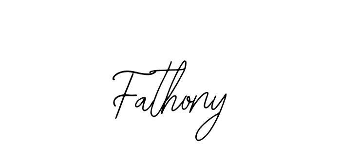Make a beautiful signature design for name Fathony. Use this online signature maker to create a handwritten signature for free. Fathony signature style 12 images and pictures png