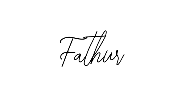 How to make Fathur name signature. Use Bearetta-2O07w style for creating short signs online. This is the latest handwritten sign. Fathur signature style 12 images and pictures png