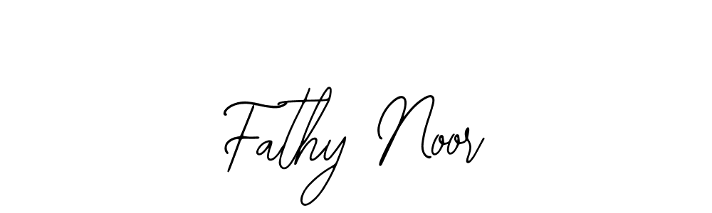 Use a signature maker to create a handwritten signature online. With this signature software, you can design (Bearetta-2O07w) your own signature for name Fathy Noor. Fathy Noor signature style 12 images and pictures png