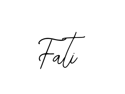 How to make Fati name signature. Use Bearetta-2O07w style for creating short signs online. This is the latest handwritten sign. Fati signature style 12 images and pictures png