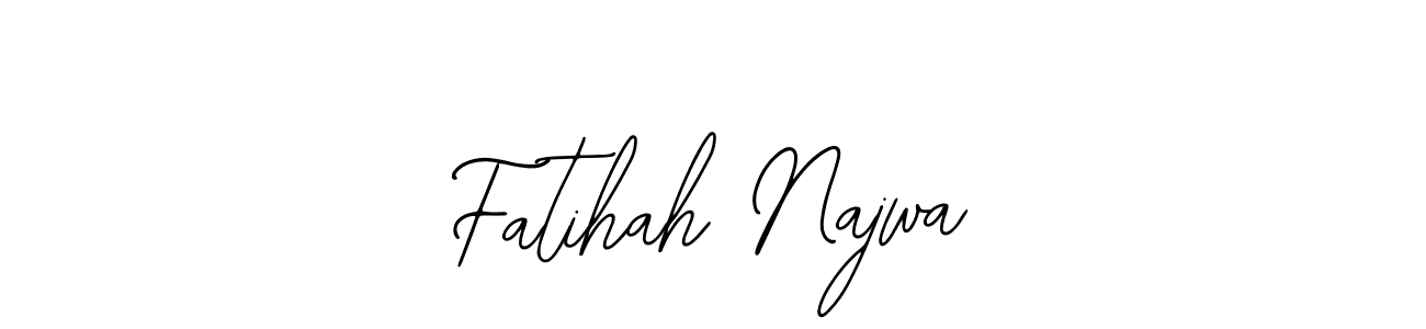 This is the best signature style for the Fatihah Najwa name. Also you like these signature font (Bearetta-2O07w). Mix name signature. Fatihah Najwa signature style 12 images and pictures png